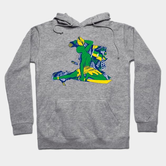 Brasil Neg Mawon of Haiti Hoodie by kenallouis